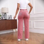 Wide Leg Pants Factory - OEM High Waist Slim Straight Comfortable Pants