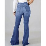 Men's Jeans Factory - OEM Straight Leg Stretch Patch Denim Trousers