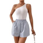 Women Shorts Factory - OEM Summer High Waisted Loose Casual Shorts