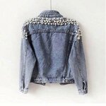 Denim Jacket Supplier - OEM Solid Color Medium Long Sleeves Jacket