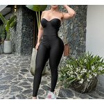 Romper Manufacturer - OEM Leopard Print Long Sleeve Hollow Jumpsuit
