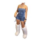 Sports Jumpsuit Factory - OEM Spring Solid Color Halter Backless