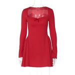 Princess Dress Supplier - OEM Spring Tube Top Slim Long Sleeve Dress