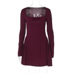 Princess Dress Supplier - OEM Spring Tube Top Slim Long Sleeve Dress