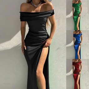 Party Dresses Supplier - OEM Spring Sleeveless Strapless Formal Dress
