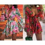 Mini Dress Supplier - OEM Long Flare Sleeve Cut Out Backless Dress