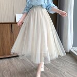 Tutu Skirt Factory - OEM Sweet Tulle High-waisted Mesh Skirt