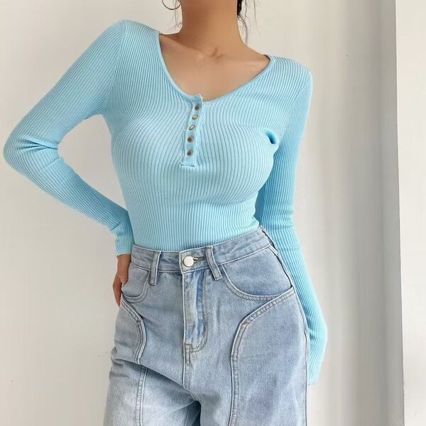 Denim Top Factory - OEM Autumn Casual Loose Double Pocket Shirt