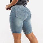 High-waisted Shorts Supplier - OEM Elastic Slim Hip-lifting Jeans