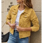Denim Coat Factory - OEM Casual Hooded Collar Short Jacket