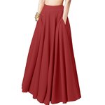 Pleated Skirt Supplier - OEM Spring Solid Color Half-length Skirt