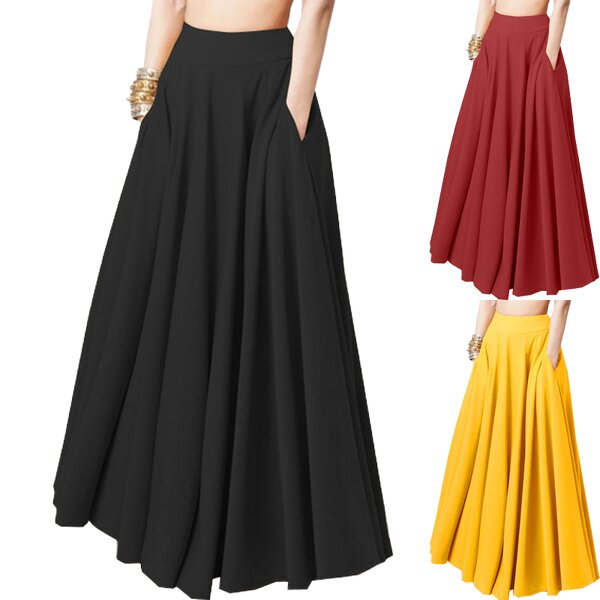 Pleated Skirt Supplier - OEM Spring Solid Color Half-length Skirt