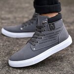 Casual Shoes Supplier - OEM Men's Pu Trend Leisure Thick Soled