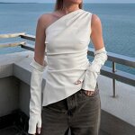 T Shirt Factory - OEM Diamond Mesh Casual Long Sleeve T Shirt