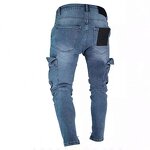 Denim Leggings Supplier - OEM Black Slim High-waisted Men's Pants