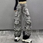 Straight Jeans Factory - OEM Spring Retro Washed High Waist Jeans