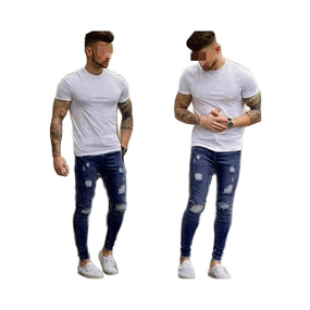 Sweatpants Manufacturer - OEM Washed Denim Casual Drawstring Jeans