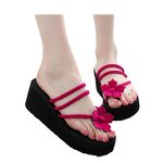 Heeled Sandals Factory - OEM Summer Straw Platform Espadrilles Wedge