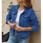 Denim Coat Factory - OEM Casual Hooded Collar Short Jacket