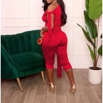 Two Piece Set Manufacturer - OEM 2025 Summer Asymmetric Collar Pants Set