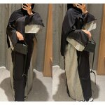 Islamic Dress Factory - OEM Eid Cardigan Coat Linen Abaya Set