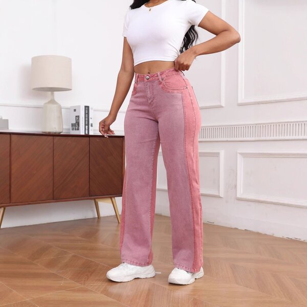 Wide Leg Pants Factory - OEM High Waist Slim Straight Comfortable Pants