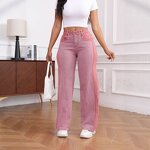 Wide Leg Pants Factory - OEM High Waist Slim Straight Comfortable Pants