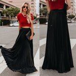 Pleated Skirt Supplier - OEM Large Size Mid-High Waist Skirt