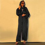 Muslim Dress Factory - OEM Dubai Black Luxury Turkish Abaya