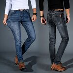 Stretch Denim Pants Manufacturer - OEM Light Gray Slim Nostalgia Jeans