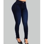 Denim Leggings Supplier - OEM Super High Waist Elastic Hip Lift