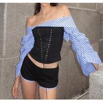 Two Piece Set Factory - OEM Spring Fall Strapless Bandage Top Shorts