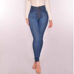 Women's Jeans Factory - OEM Casual High Waist Stretch Jeans