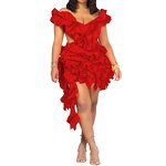 Party Dress Manufacturer - OEM 2025 Fashion Pearl Patchwork Mini Dress