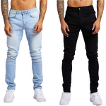 Men's Jeans Manufacturer - OEM Casual Bright Line Straight Jeans