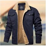 Men's Coat Manufacturer - OEM Casual Hooded Fleece Lined Washed Coat