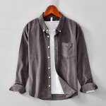 Men Shirt Supplier - OEM Spring Stand Collar Button up Shirt