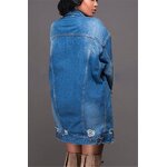 Denim Top Supplier - OEM Elegant Slim Fit Solid Color Jacket