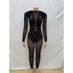 Romper Jumpsuit Supplier - OEM V Neck Leopard Print Short Sleeve