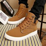 Casual Shoes Supplier - OEM Men's Pu Trend Leisure Thick Soled