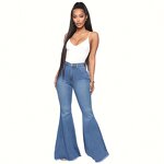 Women Jeans Manufacturer - OEM High Waisted Flared Leg Celebrity Inspired