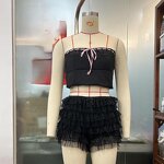 Beach Shorts Supplier - OEM Sexy Ruffled Lolita Low Waist Shorts