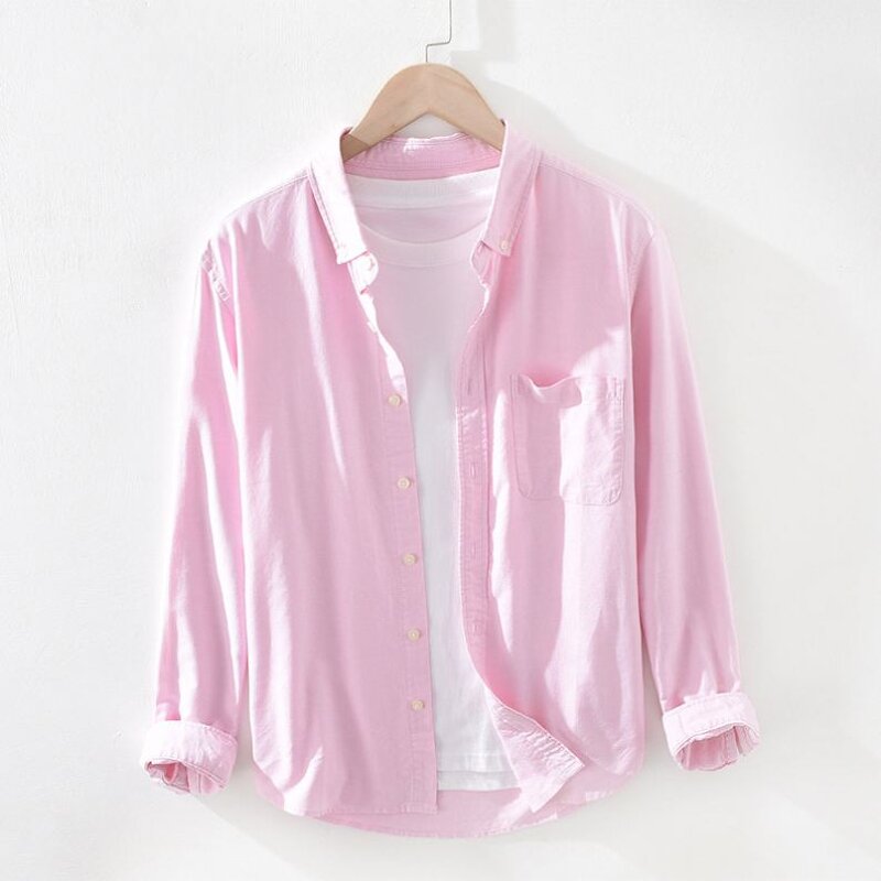 Corduroy Shirt Factory - OEM Minimalist Solid Color Loose Shirt