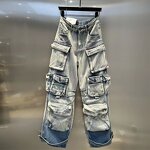 Straight Jeans Factory - OEM Spring Retro Washed High Waist Jeans