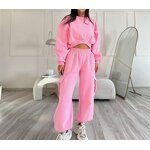Hoodie Set Factory - OEM Autumn High Waist Hoodie Sweatpants Set