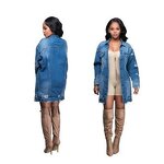 Denim Top Supplier - OEM Elegant Slim Fit Solid Color Jacket