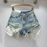 Distressed Shorts Manufacturer - OEM Cotton Ripped Straight Streetwear