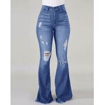 Men's Jeans Factory - OEM Straight Leg Stretch Patch Denim Trousers