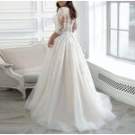 Bridal Wedding Dress Supplier - OEM Brand New Beaded Long Sleeve Dress