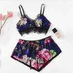 Women's Sleepwear Factory - OEM Two Pieces Silk Soft Pajamas Set